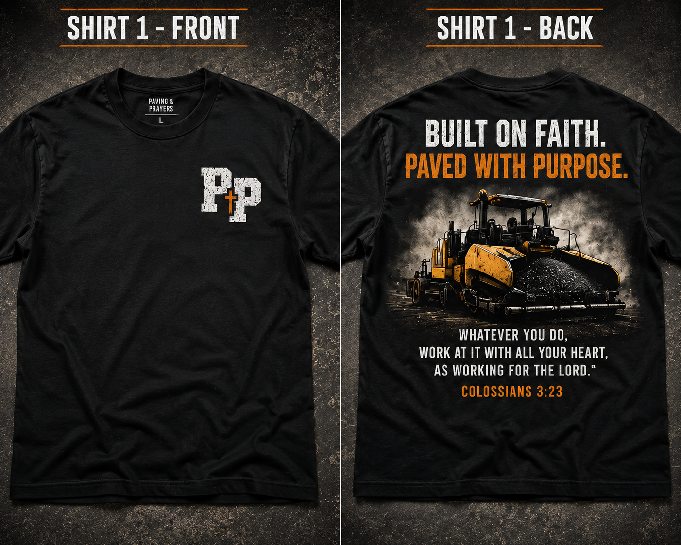 BUILT ON FAITH TEE